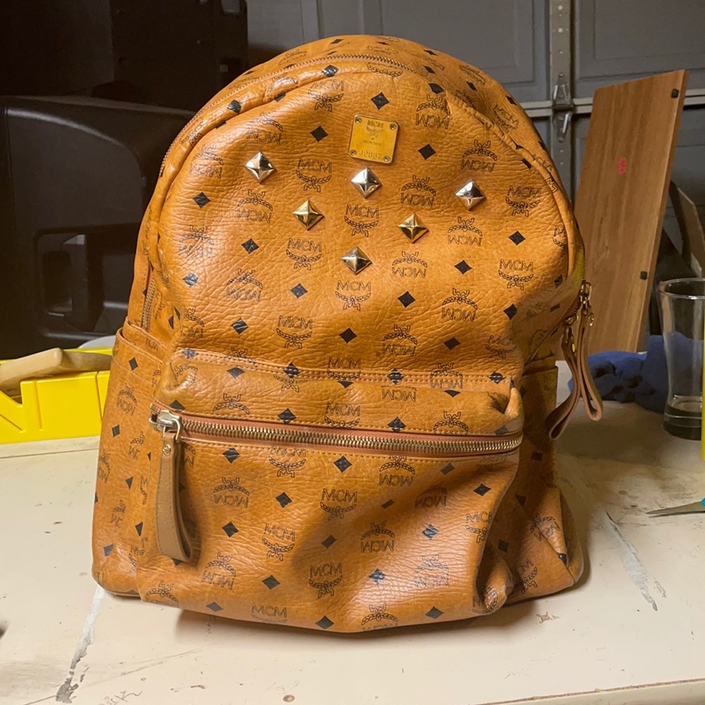 Damaged MCM backpack